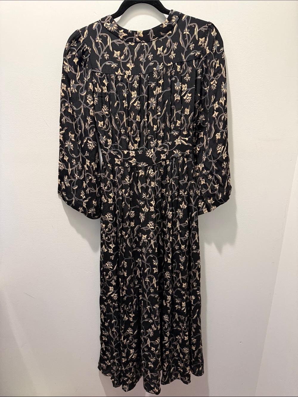 Dôen Zinnia Floral Maxi Dress in black XS - Picture 3 of 9